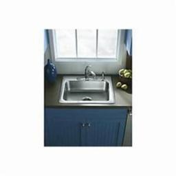 Middleton® Single Bowl Kitchen Sink, Top Mount, ADA, 25 x 22 in, 6 in Bowl Depth, 3-Hole, 20 ga Luster Steel, Stainless - ntbria22k3xg5sn32you_x500.jpg