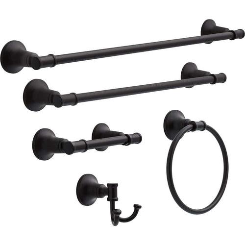 Chamberlain Wall Mount Pivot Arm Toilet Paper Holder Bath Hardware Accessory in Matte Black - nzwyuvizt2dorrdepxsv_x500.jpg