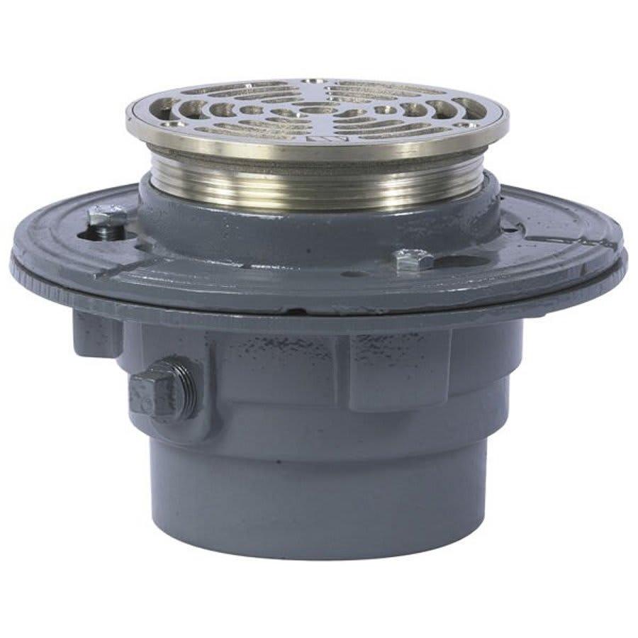 FD15-R Floor Drain, 4 in Outlet, No Hub, 5 in Round Cast Iron Top - o08fdpcboydr0cbagpoa_800x500@2x.jpg