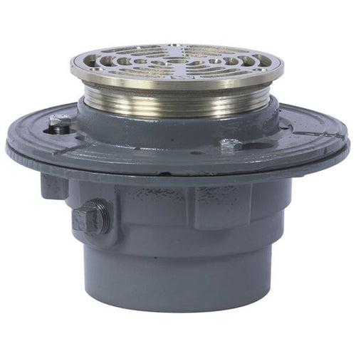 FD15-R Floor Drain, 4 in Outlet, No Hub, 5 in Round Cast Iron Top - o08fdpcboydr0cbagpoa_x500.jpg