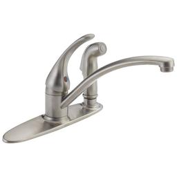 Foundations® Kitchen Faucet, Deck Mount, ADA, 1 Lever Handle, 3-Hole, Stainless - o0noka3hmhnxwrr6mqla_x500.jpg