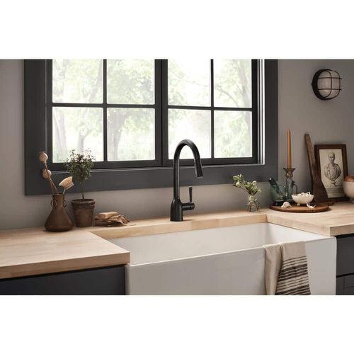 Adler Single-Handle Pull-Down Sprayer Kitchen Faucet with Reflex and Power Clean in Matte Black - o8oczavxbrlsmz6jdxxr_x500.jpg