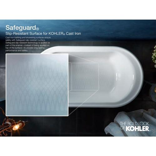 Artifacts 67" Free Standing Cast Iron Soaking Tub with Center Drain and Overflow - Claw Feet Sold Separately - odavbq20lf62swjcdo26_x500.jpg