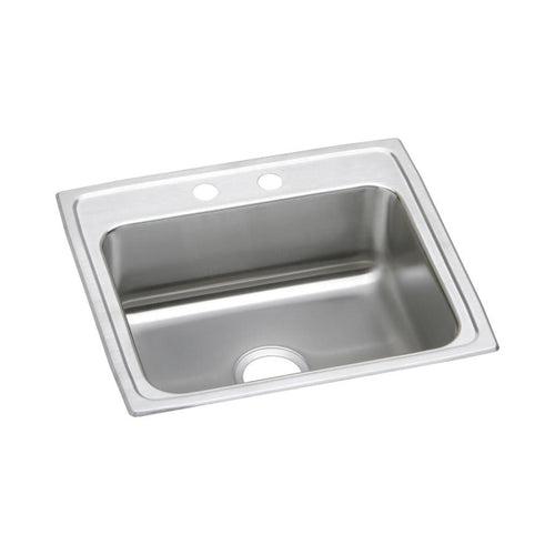 Lustertone™ Classic Single Bowl Kitchen Sink, Top Mount, ADA, 22 x 19-1/2 in, 5-3/8 in Bowl Depth, 18 ga Lustrous Satin Steel, Stainless - oebdnhgkjh1mxf5uhyoh_x500.jpg