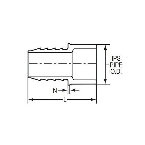 Adapter, 3/4 in, Insert x Spigot, PVC - ohcf1tadzqbdwp1ausr4_x500.jpg