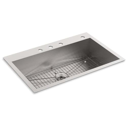 Vault 33" Single Basin Drop-In / Under-Mount 18-Gauge Stainless Steel Kitchen Sink with SilentShield - Basin Rack Included - oihf0l7yuy3lpklhl5oh_x500.jpg