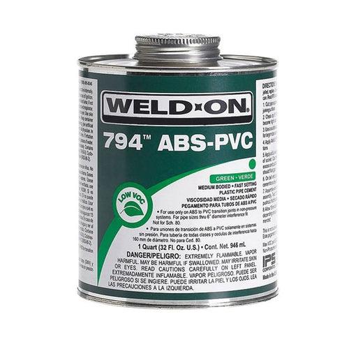 794™ Medium Body Cement, 1/2 pt, Green, For PVC - ABS Transition - ooedtotfxqul9vrixlcj_x500.jpg