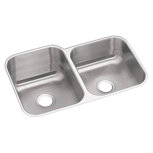 Dayton® Double Bowl Kitchen Sink, Under Mount, 31-3/4 x 20-1/2 in, Bowl Depths: 10 in Left, 8 in Right, 18 ga Radiant Satin Steel, Stainless - oq8tk2j8r0oi4ecl9kox_x500.jpg