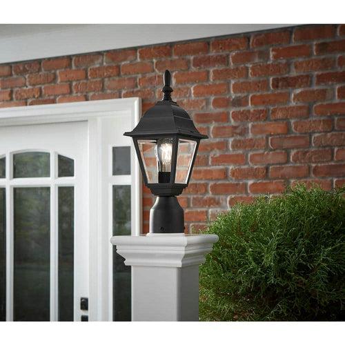 Hampton Bay 1-Light Black Steel Line Voltage Outdoor Weather Resistant Post Light with No Bulb Included - oqchko7kszdyd2thvj4w_x500.jpg