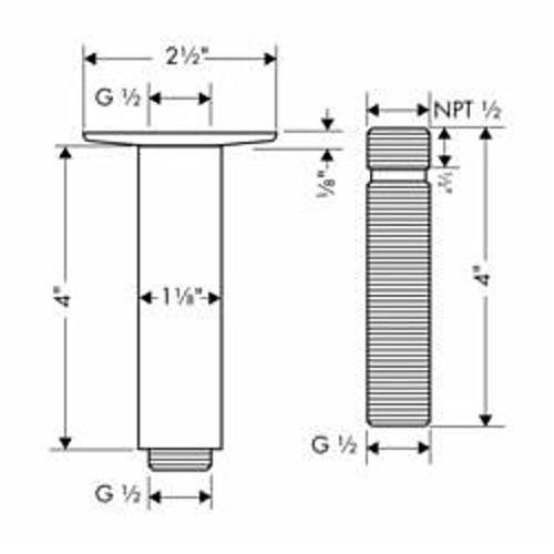 Extension Pipe, 1/2 in, NPT, For Use With Ceiling Mount Showerhead, Polished Chrome - orgiy0jmlsnybyiv1ntn_x500.jpg