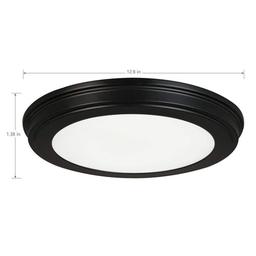 13 in. Matte Black Selectable LED Flush Mount - orvjflhfwnpy3dsartph_x500.jpg