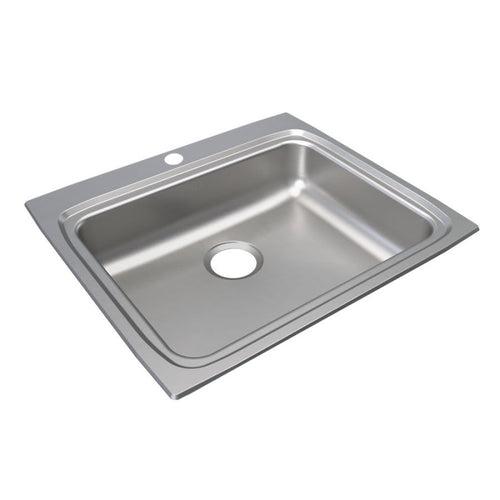 Lustertone™ Classic Single Bowl Kitchen Sink, Top Mount, ADA, 25 x 22 in, 5-1/8 in Bowl Depth, 1-Hole, 18 ga Lustrous Satin Steel, Stainless - osqxyr2z6cpnw9o6rigg_x500.jpg