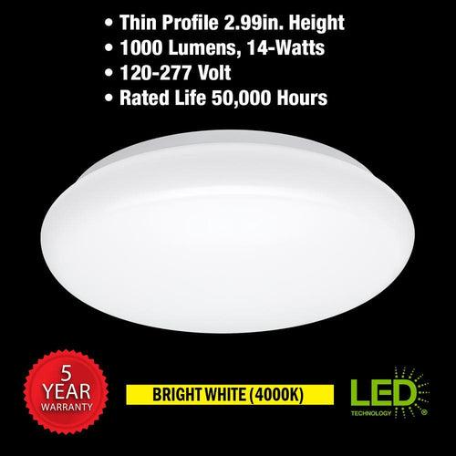 12 in. Round LED Flush Mount Ceiling Light 1000 Lumens Closet Bathroom Lighting Hallway 120-277 Volt 4000K Bright White - ozzs8jgl7hf4gwdi57hu_x500.jpg