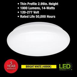 12 in. Round LED Flush Mount Ceiling Light 1000 Lumens Closet Bathroom Lighting Hallway 120-277 Volt 4000K Bright White - ozzs8jgl7hf4gwdi57hu_x500.jpg