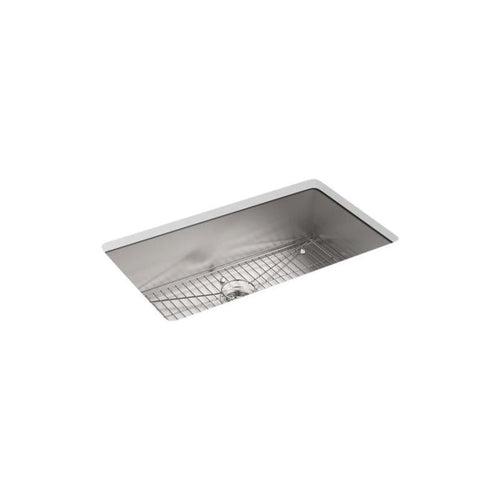 Vault™ Single Bowl Kitchen Sink, Top/Under Mount, 33 x 33 in, 9-5/16 in Bowl Depth, 4-Hole, 18 ga Satin Steel, Stainless - p0jaxxo1xn2pefg5q0rt_x500.jpg