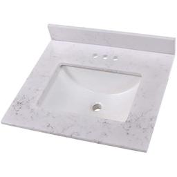 25 in. W x 22 in. D Cultured Marble White Rectangular Single Sink Vanity Top in Pulsar - p5itcurv5fapoaiyonfz_x500.jpg