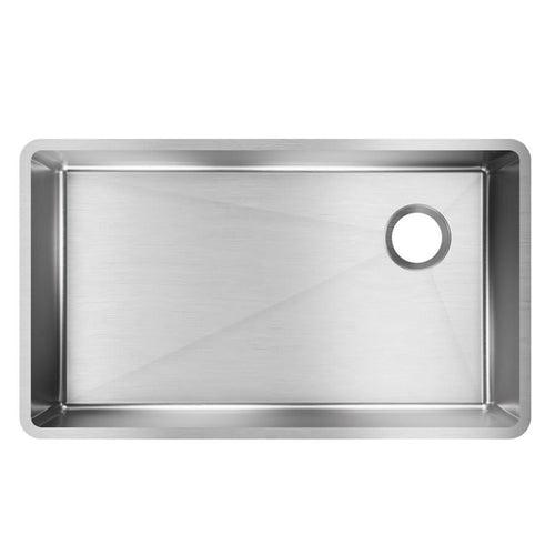 Crosstown® Single Bowl Kitchen Sink, Under Mount, 31-1/2 x 18-1/2 in, 9 in Bowl Depth, 18 ga Polished Satin Steel, Stainless - p6btam8rkf4m1qj1jfbs_x500.jpg