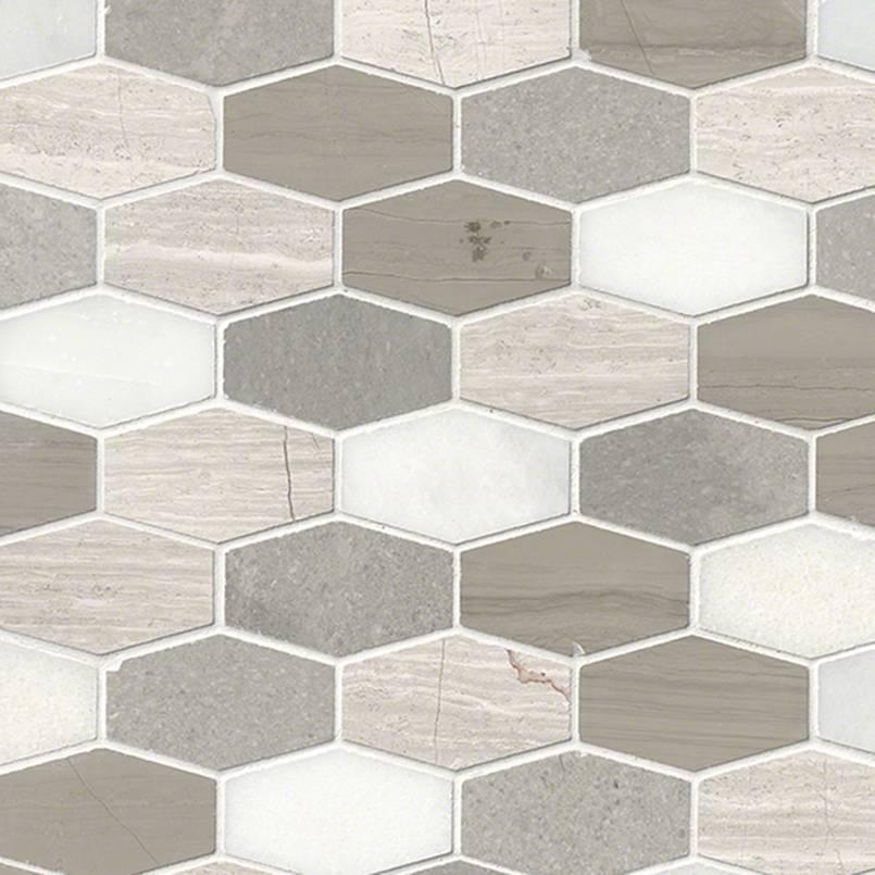 Bellagio Blend Elongated Hexagon Mosaic Tile - p6ssaimddvmw4mgsyqjg_800x500@2x.jpg