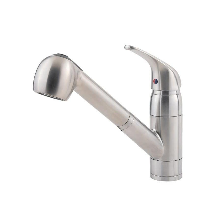 Pfirst Series™ Kitchen Faucet, Deck Mount, ADA, 1 Lever Handle, 1 or 3-Hole, Stainless Steel - pcpnfofxnngca1sq7y0r_800x500@2x.jpg