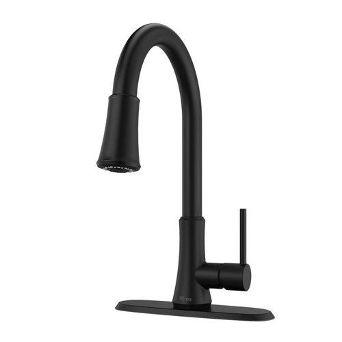 Pfirst Series™ Kitchen Faucet, Deck Mount, 1 Lever Handle, 1 or 3-Hole, Matte Black - pdgccbbpiaisf6moumzt_x500.jpg