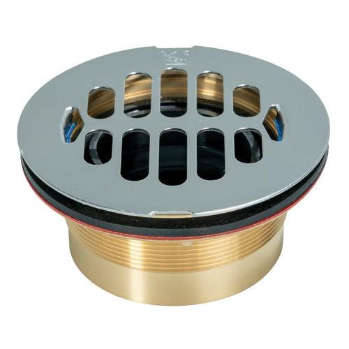 Shower Drain With Strainer, Snap-In Grate, 2 in, Sure Fit, Brass Drain, Stainless Steel - pftctcgngu9atwxh6ire_x500.jpg