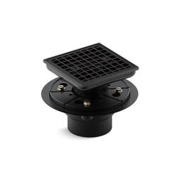 Square Shower Drain, ClearFlo™ Solid Brass Grid, PVC/Brass Drain, Matte Black - pgkdmnsuji4l45bl07jc_800x500@2x.jpg