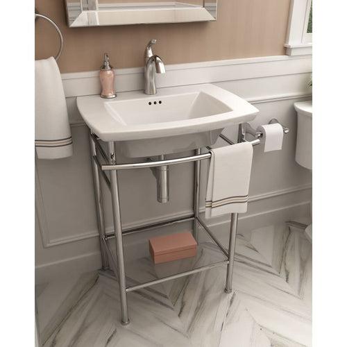 Edgemere 25" Fireclay Pedestal Bathroom Sink with Single Faucet Hole and Overflow - Less Pedestal - pinod7e3isqzlq8jm25f_x500.jpg