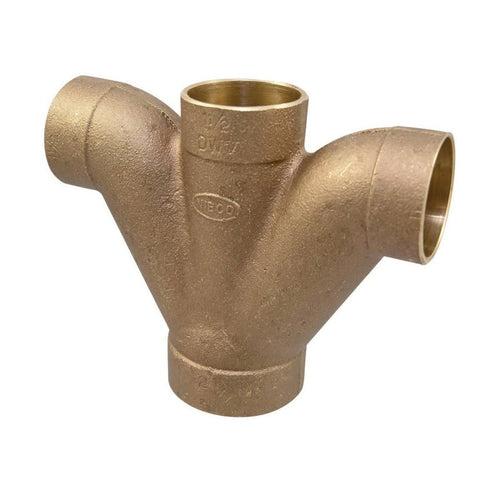 DWV Double Combination Wye and 45 deg Elbow, 2 x 1-1/2 x 1-1/2 x 1-1/2 in, C, Copper - pit3xpu0ywrnknhniy97_x500.jpg