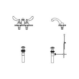 Double Handle 1.5GPM Bathroom Faucet with Blade Handles Pop-Up Assembly and Vandal Resistant Aerator from the Commercial Series - pmrp8wk6mjq6yrbrzw40_800x500@2x.jpg