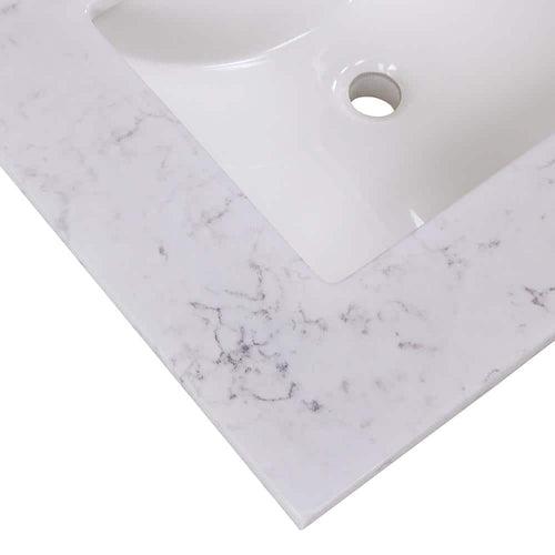 25 in. W x 22 in. D Cultured Marble White Rectangular Single Sink Vanity Top in Pulsar - ppt1qlnwnveepn0qiltx_x500.jpg