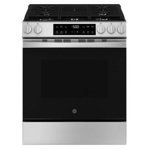 30 in. 5-Burners Slide-In Gas Range in Stainless Steel with Crisp Mode - pxjy5genhg3219afer08_x500.jpg