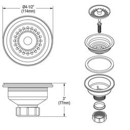 Drain Fitting With Removable Basket Strainer and Rubber Stopper, Caviar - pzb7jhf130izxoocqpsa_x500.jpg