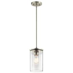 Crosby Single Light 6" Wide Mini Pendant with Clear Glass Shade - q0jgkugcw3ugtmgtxrne_x500.jpg