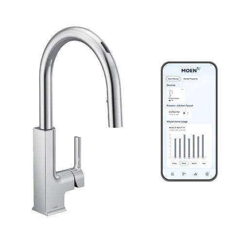 STo Smart Faucet 1.5 GPM Single Hole Pull Down Kitchen Faucet with Voice Control - q1levmeuisopejlcp3kq_x500.jpg