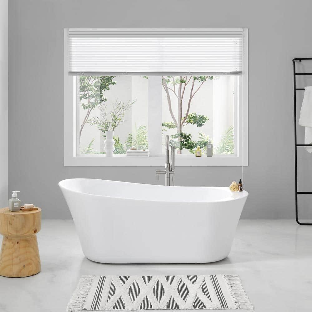 Coniston 60 in. Acrylic Freestanding Flatbottom Bathtub in White with Overflow and Drain in Brushed Nickel Included - q2unwjfllrzge486gjne_800x500@2x.jpg