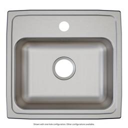 Lustertone™ Classic Single Bowl Kitchen Sink, Top Mount, ADA, 19 x 18 in, 4-7/8 in Bowl Depth, 1-Hole, 18 ga Lustrous Satin Steel, Stainless - q45luzkjr7d2q09fx8wv_x500.jpg