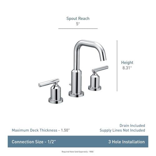 Gibson Widespread Bathroom Sink Faucet - Includes Pop-Up Drain Trim, Less Rough In - qafyk3pmbemgtcp5ipah_x500.jpg