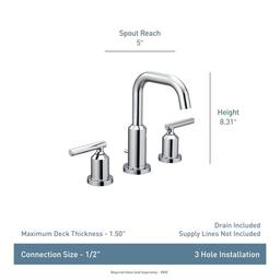 Gibson Widespread Bathroom Sink Faucet - Includes Pop-Up Drain Trim, Less Rough In - qafyk3pmbemgtcp5ipah_x500.jpg