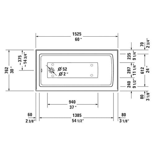 Architec Alcove Tub, 60 x 30 x 20-1/2 in, Left Hand Drain, White - qbchkhizhb6hdvqiopws_x500.jpg