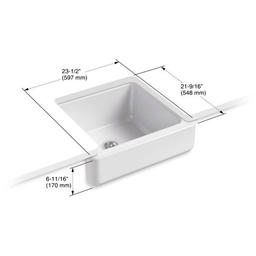 Whitehaven 23-1/2" Self-Trimming Farmhouse Single Basin Enameled Cast Iron Kitchen Sink with Shortened Apron - qetvirv0vjwwlrdssmrx_x500.jpg