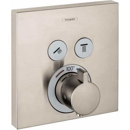 ShowerSelect Square Thermostatic Valve Trim with On/Off Select Push Button for 2 Distinct Functions - Less Rough In - qf6dtrlmv2iinhdqr9qx_x500.jpg