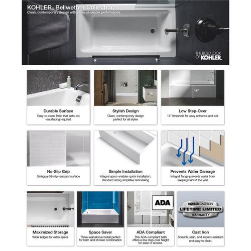 Bellwether Bath Tub 60" L x 30 1/4" W Cast Iron Soaking for Three Wall Alcove Installations with Integral Apron and Right Drain - qji5ki4ymvjkl4hwqk3d_x500.jpg