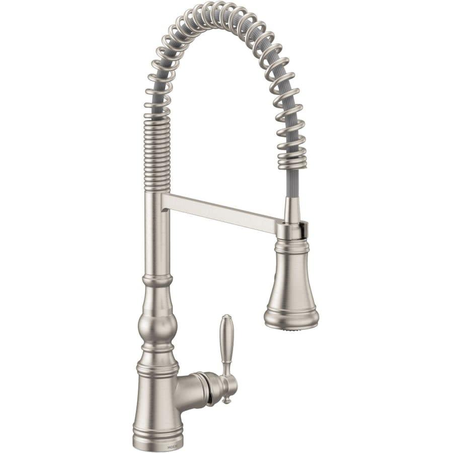 Weymouth 1.5 GPM Single Hole Pre-Rinse Pull Down Kitchen Faucet with Power Boost - qmkc2eowrqil2msiywdo_800x500@2x.jpg