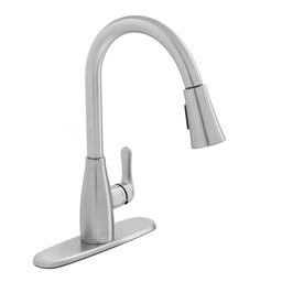 McKenna Single-Handle Pull Down Sprayer Kitchen Faucet in Stainless Steel with TurboSpray and FastMount - qn46tznsv9136ewi9lyq_x500.jpg