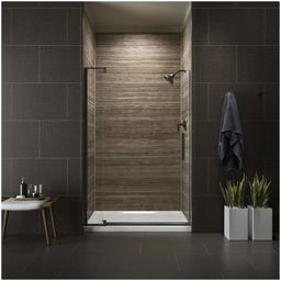 Revel 70" High x 43-1/8 - 48" Wide Pivot Frameless Shower Door with Thick Clear Glass - qnoy3dnn9gie3vcpohug_x500.jpg