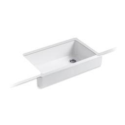 Whitehaven® Self-Trimming® Single Bowl Kitchen Sink, Apron Mount, 35-11/16 x 21-9/16 in, 9 in Bowl Depth, Cast Iron, White - qobkkdylmico9btjeg6t_800x500@2x.jpg