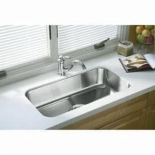 McAllister® Single Bowl Kitchen Sink, Under Mount, 31-13/16 x 18-1/16 in, 9 in Bowl Depth, 18 ga Luster Steel, Stainless - qtrbfaztbqcjr873jgnm_x500.jpg