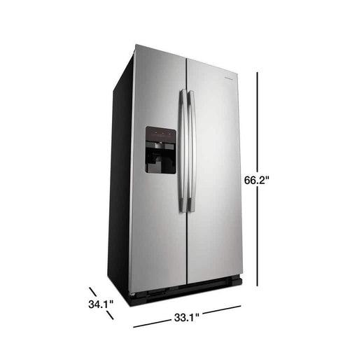 33" Width 21.4 cu. ft. Side by Side Refrigerator in Stainless Steel - qymmyzx1jircro0hugxo_x500.jpg