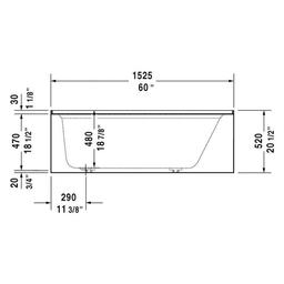 Architec Alcove Tub, 60 x 32 x 19-1/4 in, Left Hand Drain, White - qztgvunyyykdapq66evo_x500.jpg