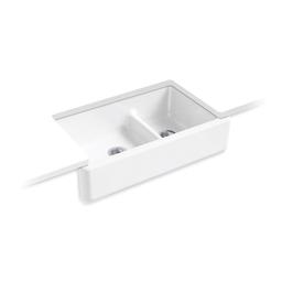 Whitehaven® Double Bowl Kitchen Sink, Apron Mount, 35-11/16 x 21-9/16 in, 9 in Bowl Depth, Cast Iron, White - r3xw5hdzuvzhwvtzrw89_800x500@2x.jpg